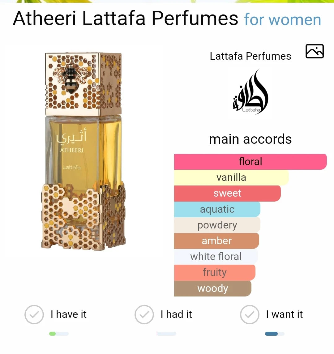 Atheeri Lattafa Eau de Parfum 100ml