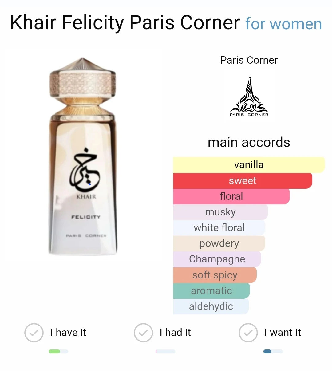 Khair Felicity Paris Corner EDP 100ml
