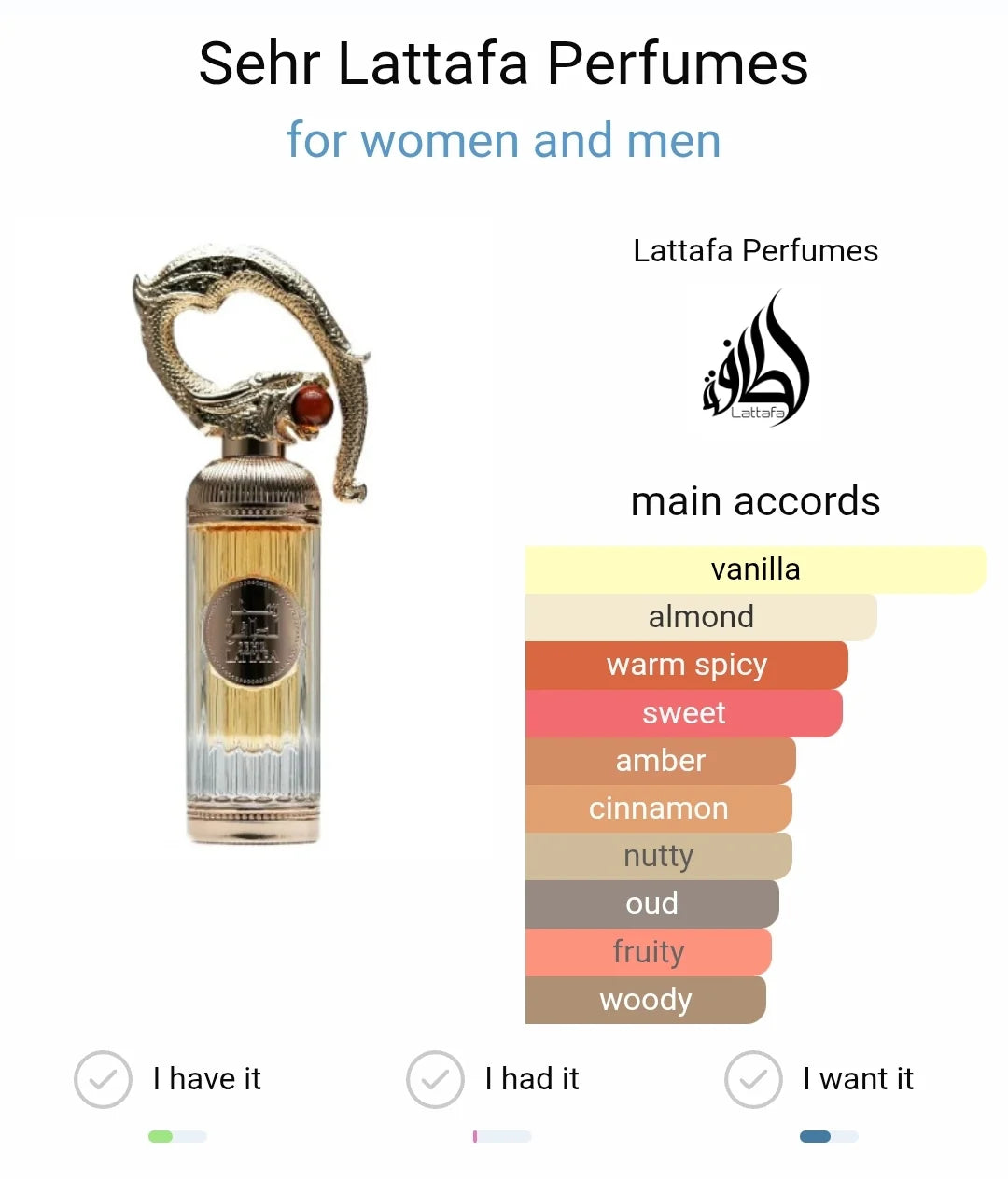Sehr Lattafa EDP 100ml
