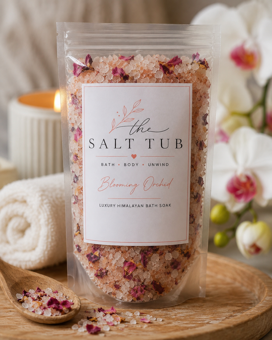 Blooming Orchid Bath Salt by The  Salt Tub