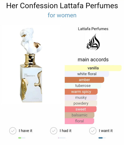 Her Confession Lattafa EDP 100ml